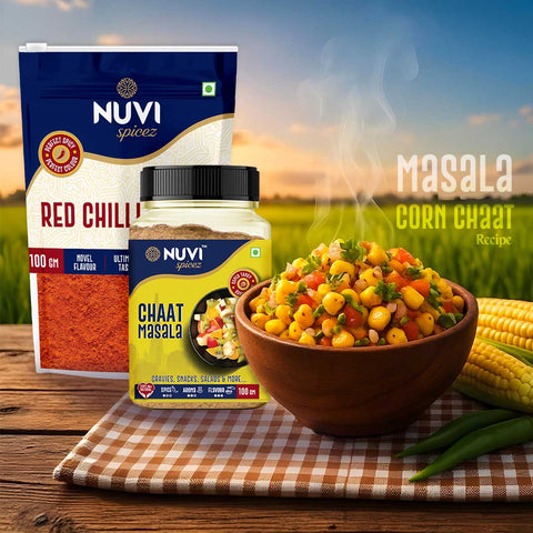 Masala Corn Chaat Recipe