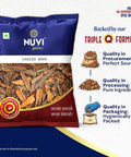 Cassia Bark pack showing high-quality cinnamon with NUVI Spicez's commitment to sourcing and hygiene.