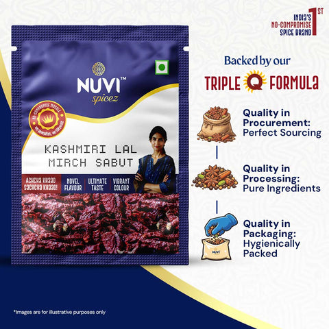 Sabut Kashmiri Lal Mirch | Whole Kashmiri Red Chilli