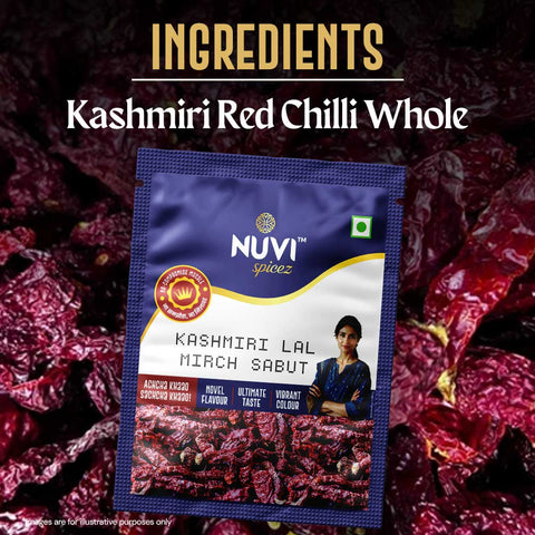 Sabut Kashmiri Lal Mirch | Whole Kashmiri Red Chilli