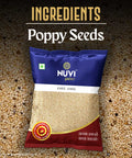 NUVI Spicez Khas Khas poppy seeds package showcasing authentic Indian ingredients.
