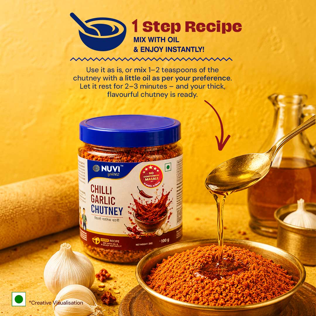 Chilli Garlic Chutney Powder