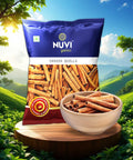 Cassia Cinnamon Sticks in a bag with a bowl, showcasing aromatic Cassia quills for enhancing dishes.