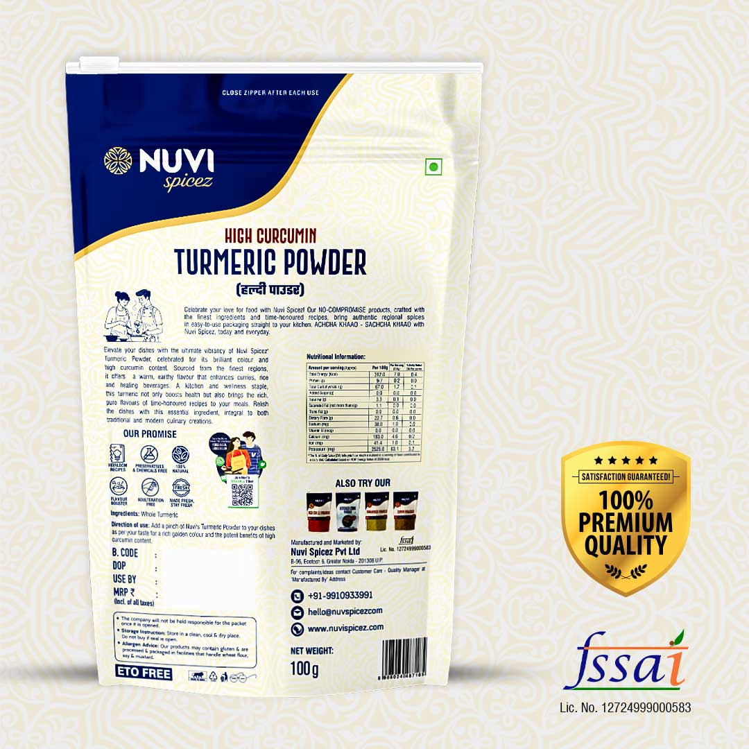 Turmeric Powder with High Curcumin