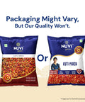 Kuti Mirch packaging showcasing two styles of crushed red chilli bags by Nuvi Spice.