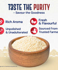 unpolished white sesame seeds